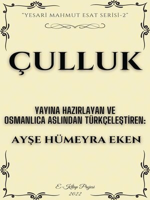 cover image of Çulluk